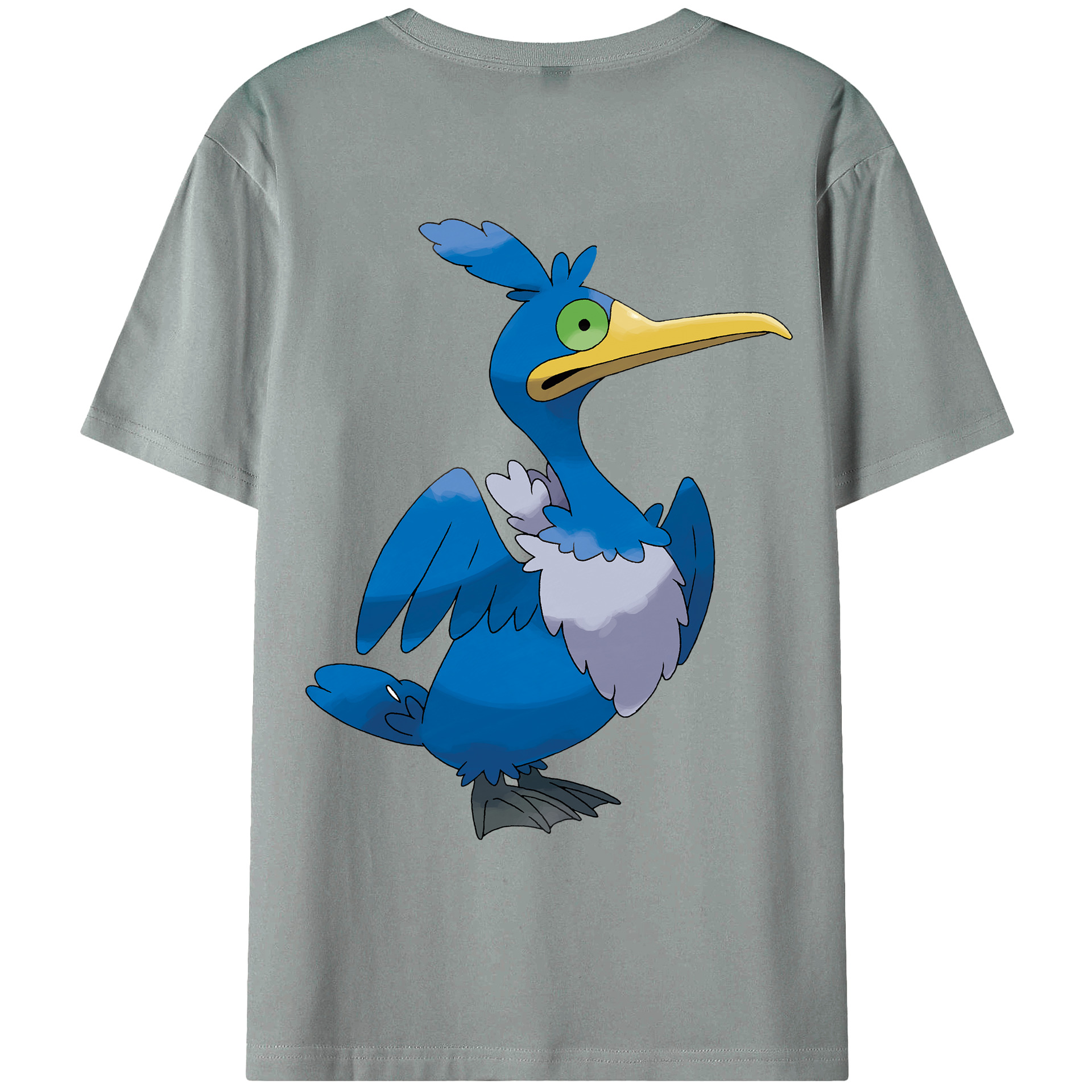 （画像用） ポケットモンスター Pokémon 綿100％ メンズ半袖Tシャツ（バックプリント） 通気性